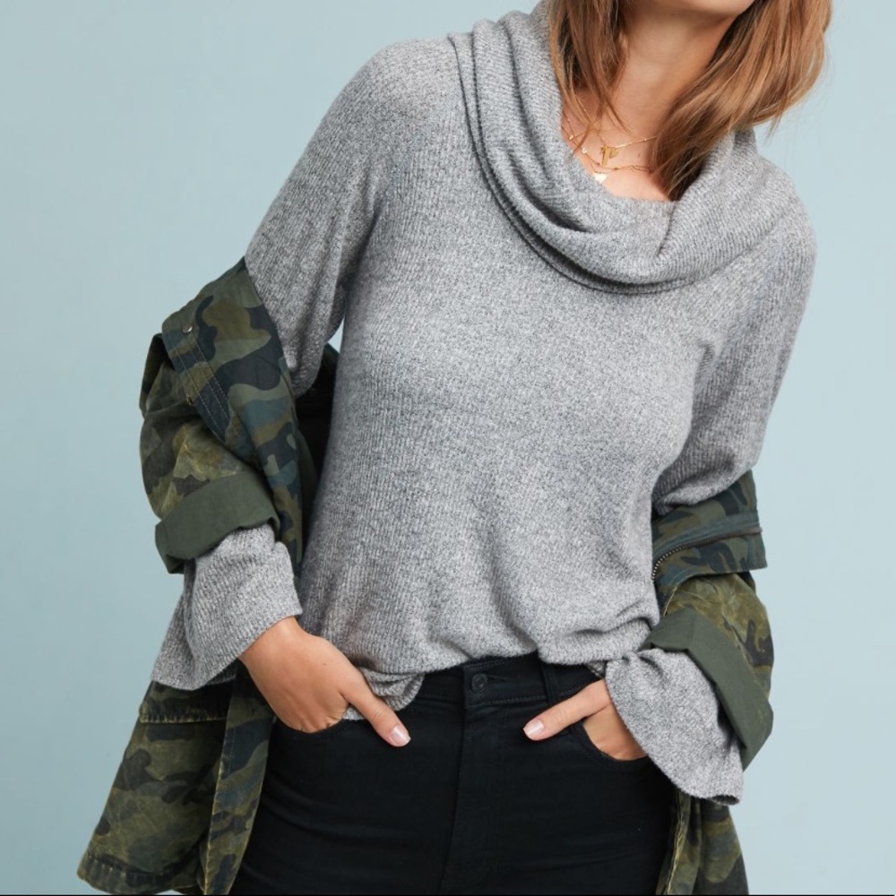 NWOT Anthropologie Ibsen Ribbed Pullover